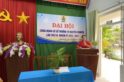 Đại hội Công đoàn cơ sở Trường Tiểu học Nguyễn Nghiêm, nhiệm kỳ 2023-2028